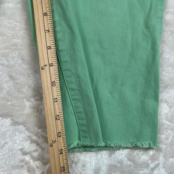 LC Lauren Conrad Green Jean Shorts - Picture 8 of 12